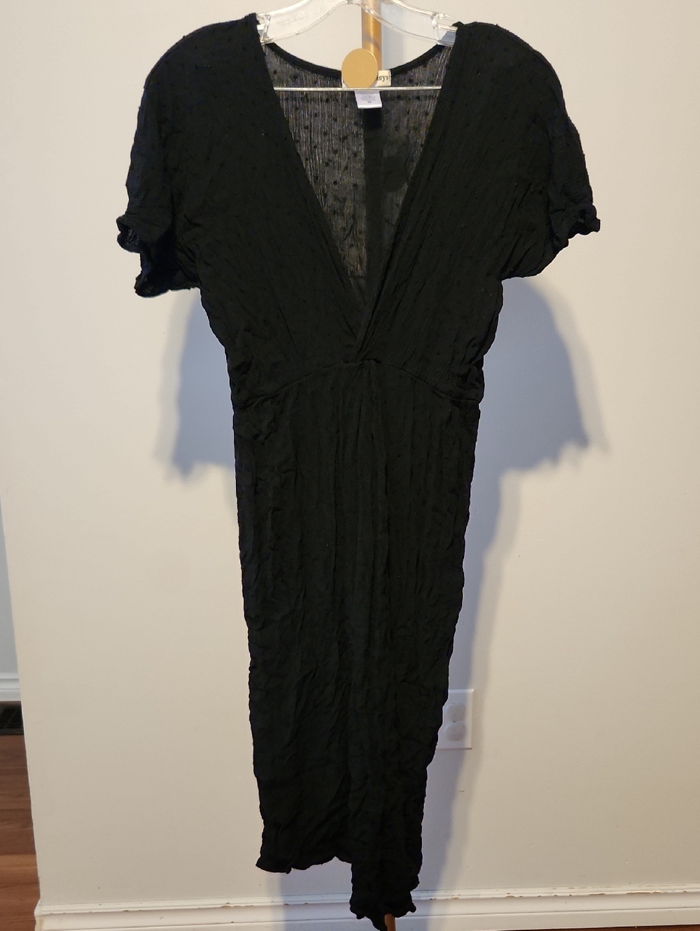 Dippin' Daisy's Black V-Neck Midi Beach Cover Up